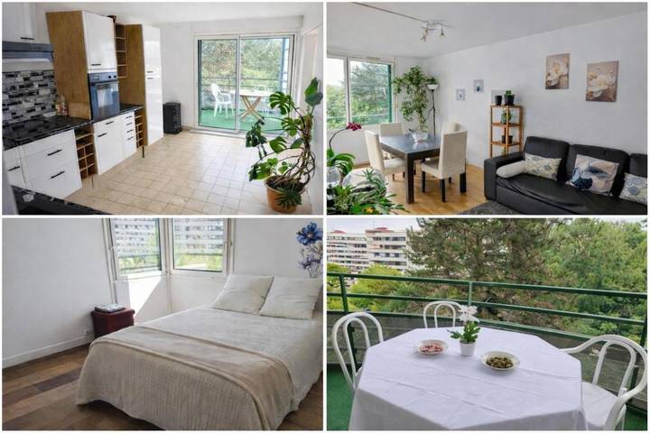 Gîte pour 2 personnes, avec terrasse et vue à Massy