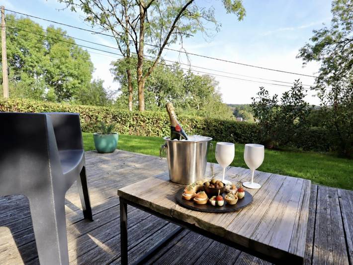 Chalet confortable avec spa et belle vue in Ferrières (Liège), Région de Liège