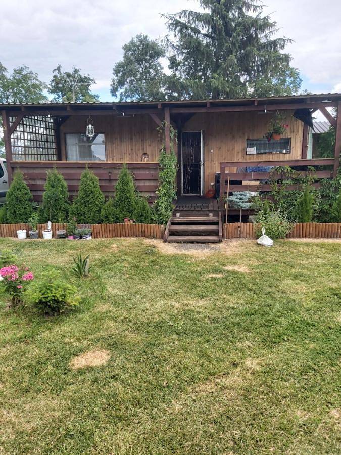 Glamping dla 4 osób, z Taras i Ogród oraz Widok na jezioro i Widok na Mazury