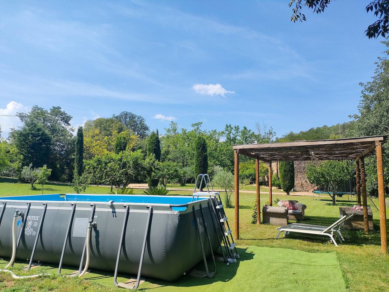 Landhaus 'Can Bonet - La Volta' mit Gemeinschaftspool, Wlan und Klimaanlage in Sant Martí Vell, Gironès