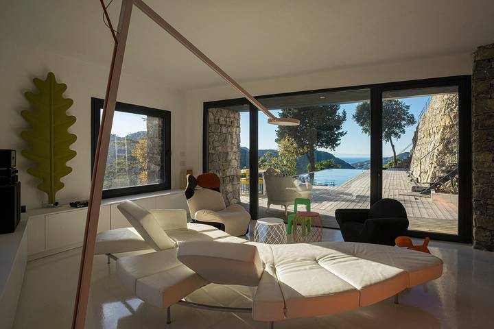 Ferienhaus 'Casa Rufo Ligurian Home' mit Meerblick, Wlan und Klimaanlage in Castiglione Chiavarese, Riviera di Levante