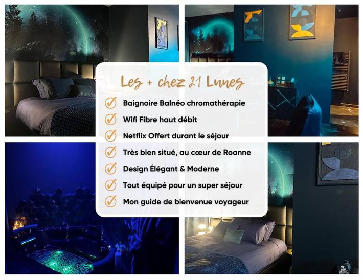 Hôtel pour 2 personnes, avec jacuzzi à Roanne - 3