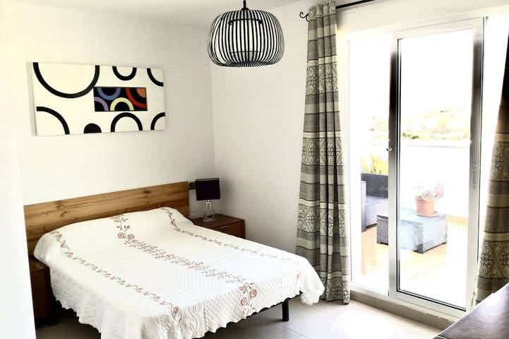 Penthouse am rande des Romanilla-strandes, terrasse und traumblick in Playa de la Romanilla (Roquetas de Mar), Roquetas de Mar