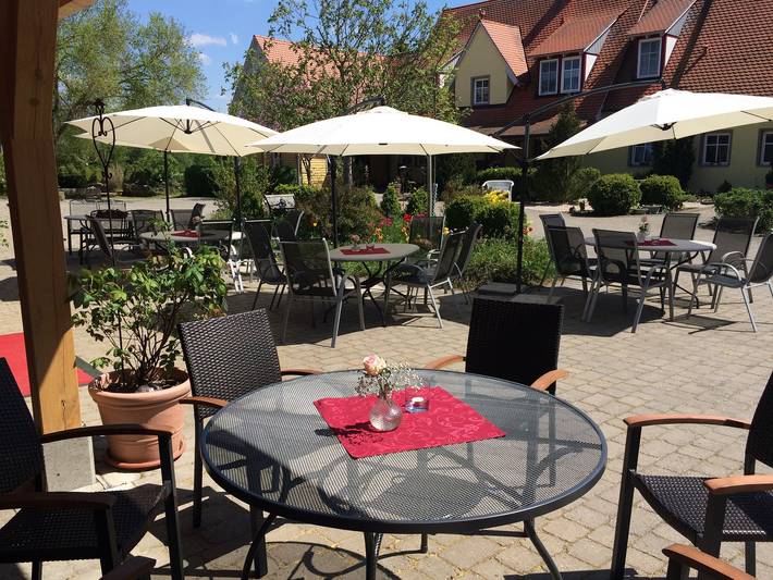 Ferienwohnung für 4 Personen, mit Balkon und Balkon/Terrasse sowie Terrasse und Garten im Steigerwald - 2