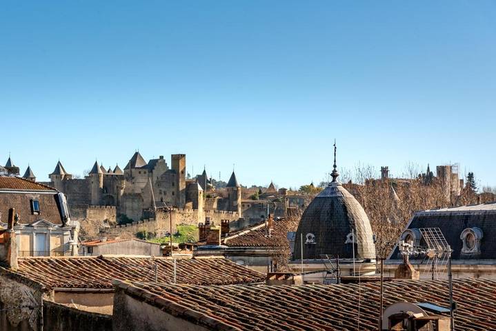 Gîte pour 2 personnes, avec Jacuzzi ainsi que Terrasse et Vue dans Office De Tourisme De Carcassonne - 3