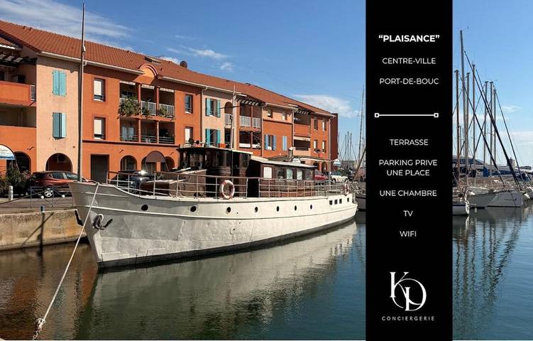 Gîte pour 4 personnes, avec Balcon et Vue à Port-de-Bouc