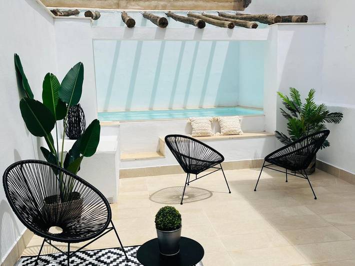 Apartamento para 4 personas, con terraza y piscina en Tierra de Mérida - Vegas Bajas