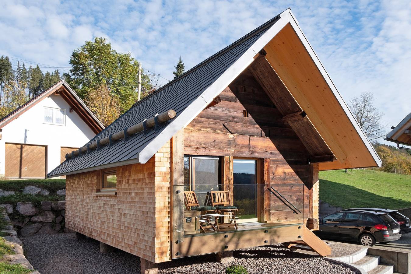 Ganze Ferienwohnung, Ferienhaus 'Schwarzwaldchalet Holzperle' mit Privatterrasse, Gemeinschaftsgarten und Wlan in Raitenbuch (Lenzkirch), Lenzkirch