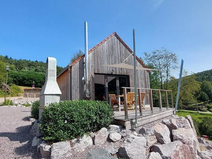 Ferienhaus für 4 Personen, mit Ausblick und Sauna sowie Garten im Dahner Felsenland