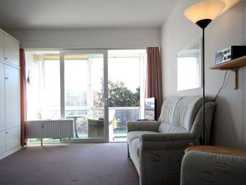 Hütte für 2 Personen, mit Balkon und Seeblick in Cuxhaven
