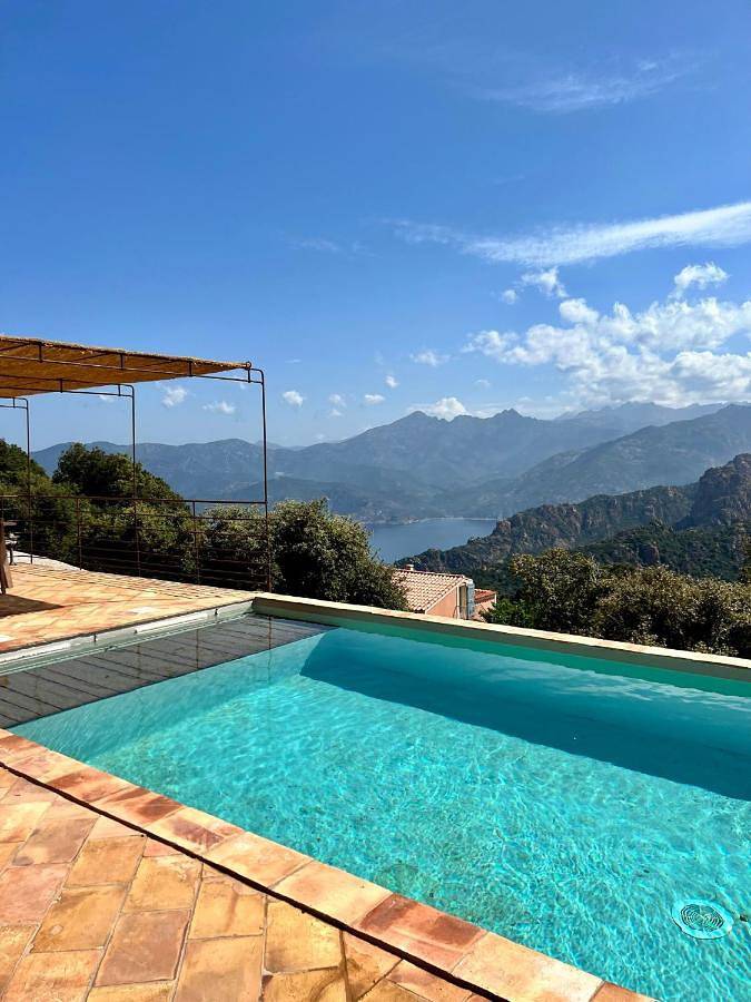Villa pour 8 personnes, avec vue ainsi que jardin et piscine, animaux acceptés à Piana - 3