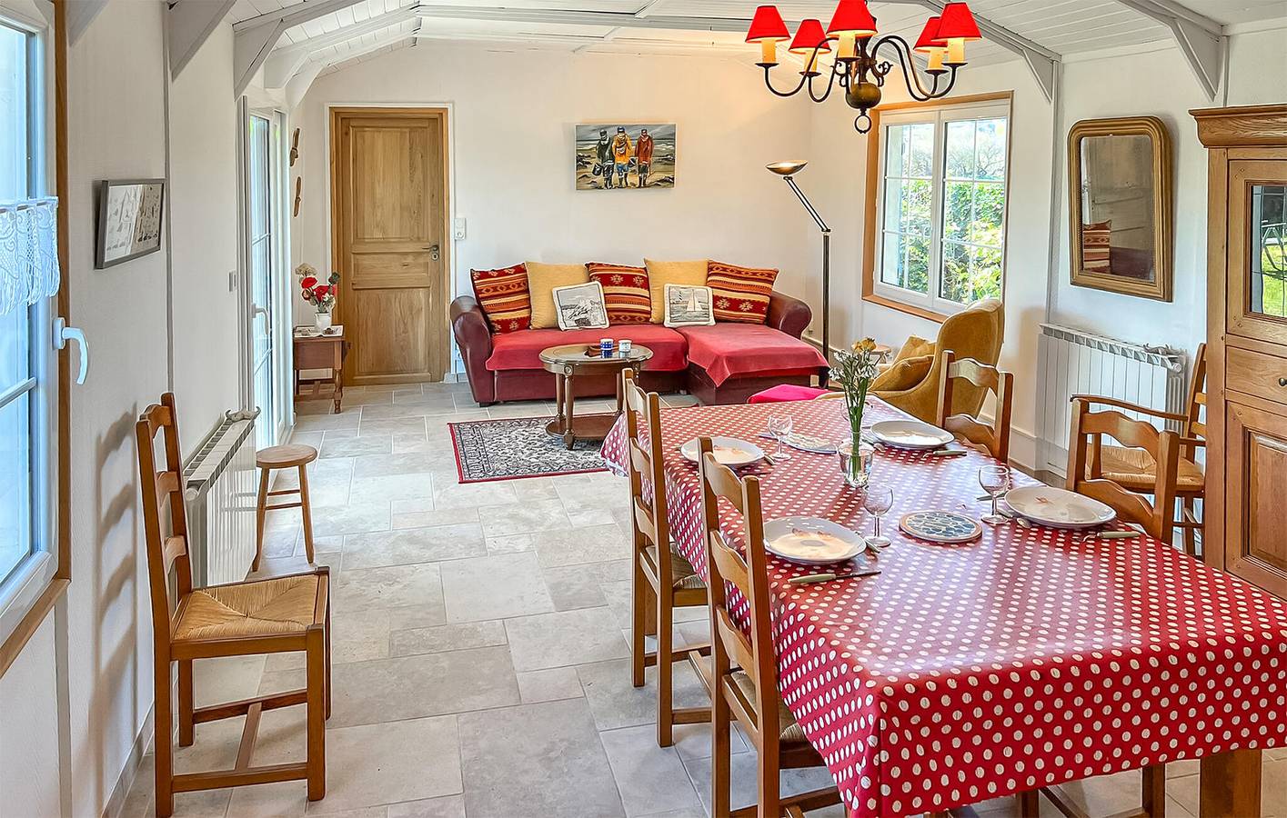 Appartement confortable de 90m2, à 1000m de la plage in Lestre, Région de Cherbourg