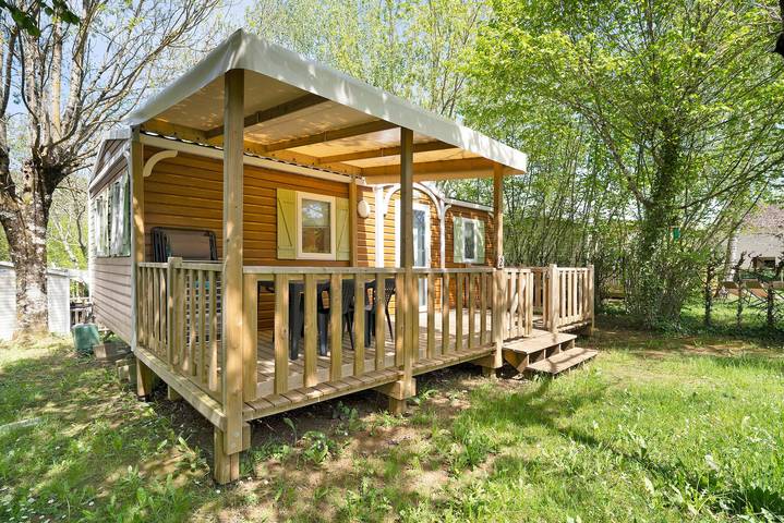 Glamping voor 4 personen, met huisdier in de Dordogne