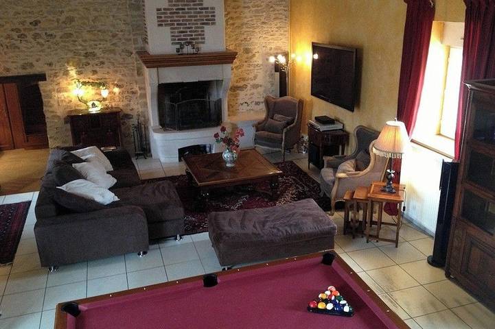 Maison de vacances pour 15 personnes, avec jacuzzi et jardin, animaux acceptés