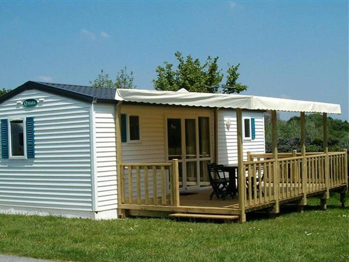 Camping Ty Nenez - Mobilheim 4 personen - Komfort - Große überdachte Terrasse in Pont-Scorff, Côte des Mégalithes