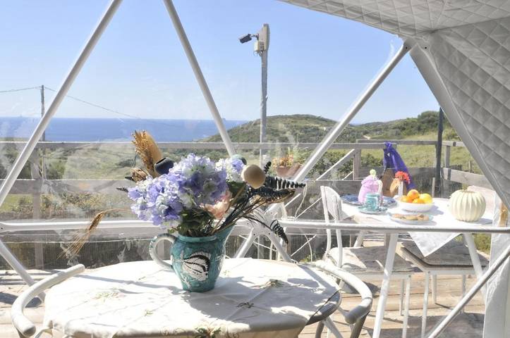 Camping per 3 persone, con Terrazza e Giardino nonché Panorama in Sud Sardegna