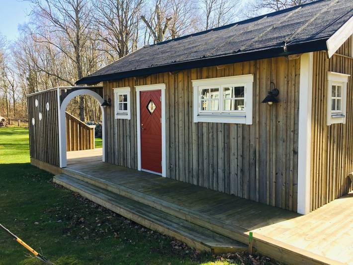 Neugebautes Ferienhäusschen in den Schären von Blekinge in Drottningskär, Svenska Östersjön