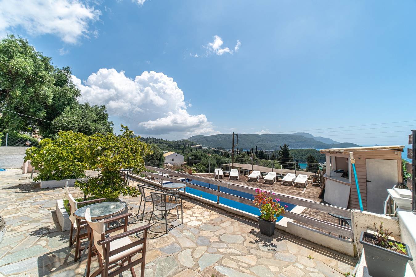 Hotel Apartment "Spyridoula Studio 13" with Sea View, Pool & Wi-Fi in Paleokastritsa, Corfu