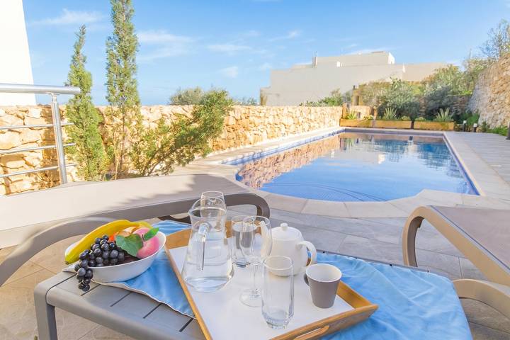 Maison de vacances pour 6 personnes, avec Vue sur l’océan ainsi que Terrasse et Piscine à Malte