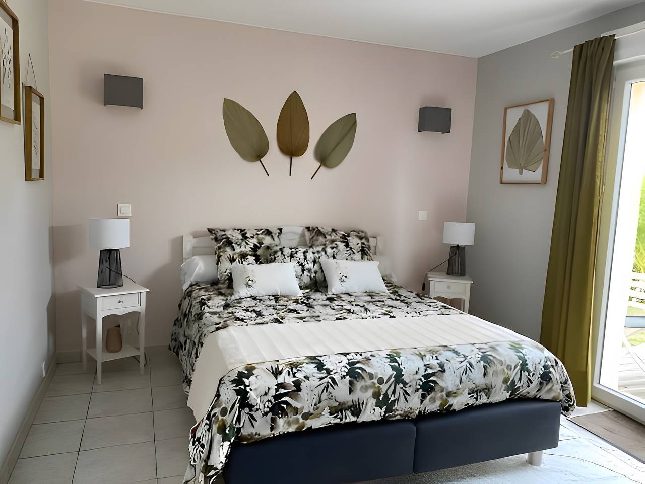 Chambre d’hôtes 'Chambre Boléro' avec terrasse partagée, Wi-Fi et climatisation in Gujan-Mestras, Région d'Arcachon