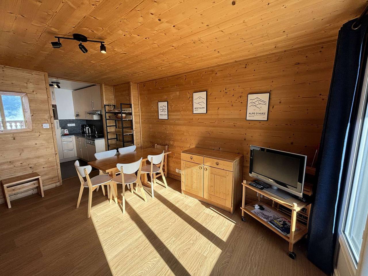 Geheel appartement, Vakantieappartement voor 6 personen met balkon in Huez, Écrins Nationaal Park