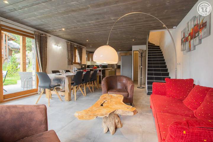 Gîte pour 8 personnes, avec Balcon ainsi que Terrasse et Sauna