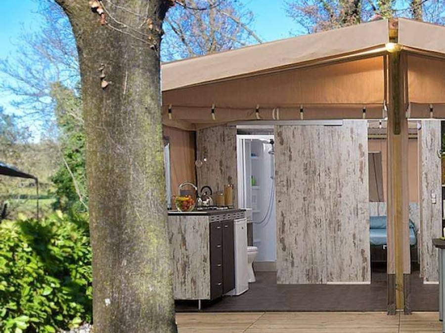 Camping Europa Silvella - Zelt 5 personen - Glamour in Manerba del Garda, Gardasee-Berge