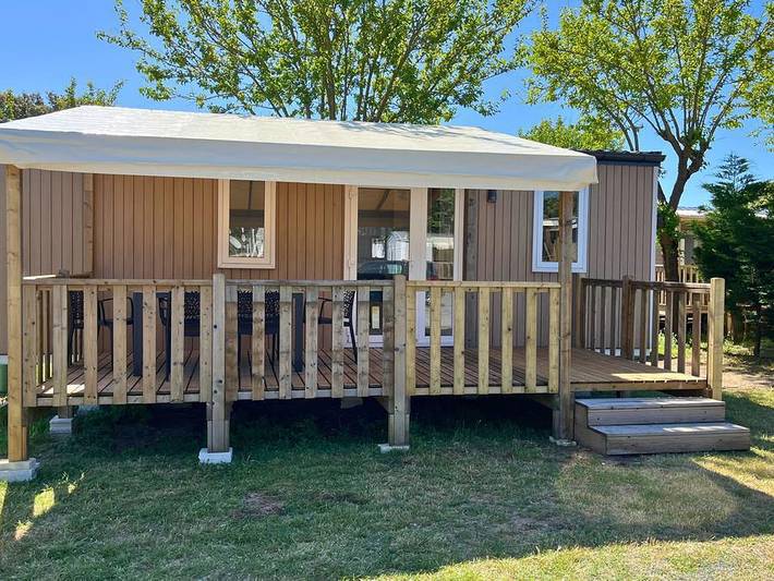 Camping Les Flots-Atlantique Village 2  - Mobilheim 4 personen - Komfort 2 Plus | Klima + 2 Sbd in Saint-Pierre-d'Oléron, Côte de Beauté