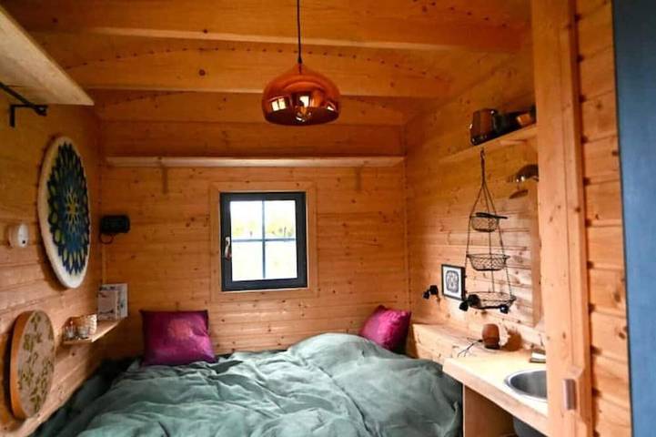 Blockhütte für 2 Personen, mit Terrasse und Garten sowie Sauna in Mecklenburgische Seenplatte - 2