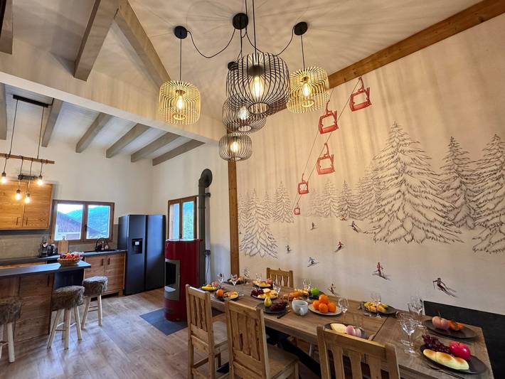 Geräumiges Chalet mit Kamin - 10 Pers. in Vars, Briançon und Umgebung