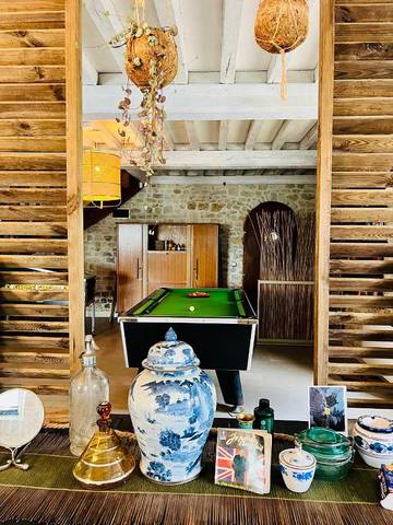 Cottage pour 2 personnes, avec vue et jardin dans Guéron