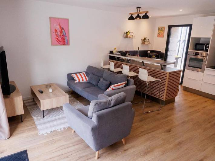 Appartement de vacances pour 4 personnes, avec terrasse et jardin