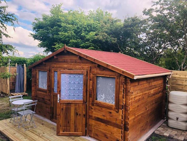 Camping pour 2 personnes, avec Terrasse ainsi que Jardin et Vue