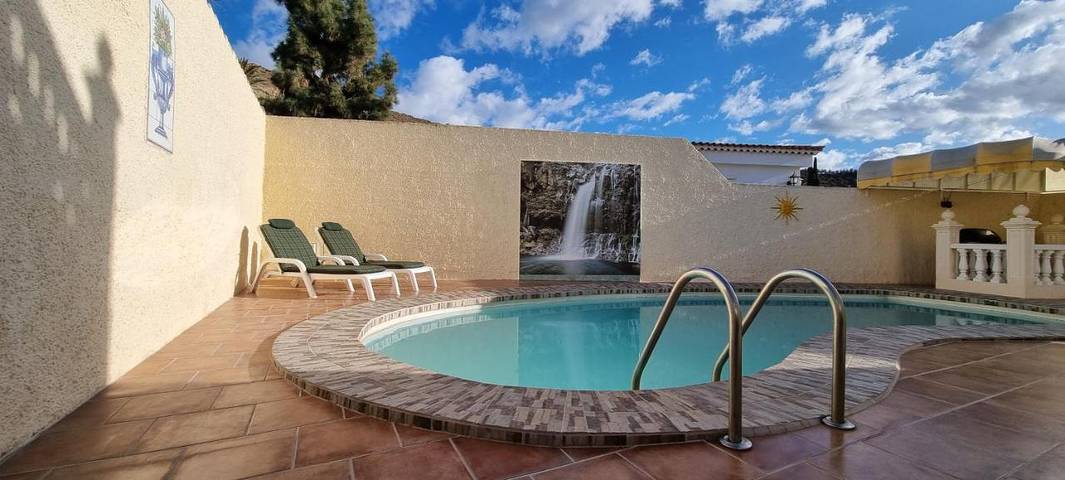Casa rural para 9 personas, con jardín además de vistas y piscina en Mogán - 4