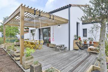 Gîte pour 8 personnes, avec jardin, adapté aux familles à Brem-sur-Mer