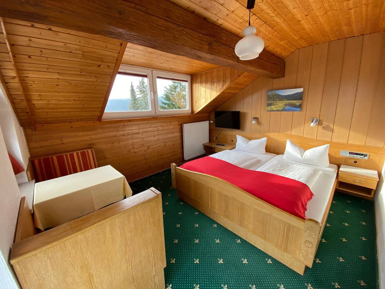 Wellness-Pension Sonneneck - Doppelzimmer Balkon in Bayerisch Eisenstein, Arberland