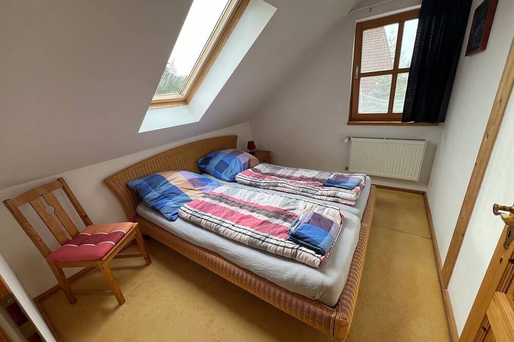 Ferienhaus für Familien mit Kindern mit privater Terrasse, Gemeinschaftsgarten und Balkon in Godendorf, Mecklenburg-Strelitz