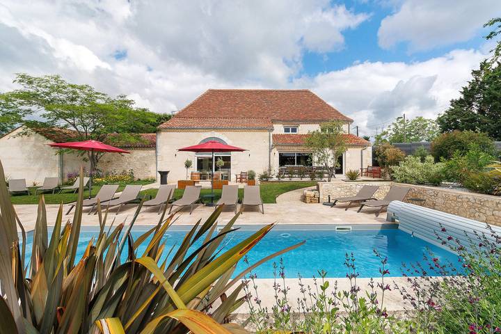 Casa rural 'Les Carassonnes' con piscina privada, terraza y Wi-Fi in Saint-Nexans, Périgord Pourpre