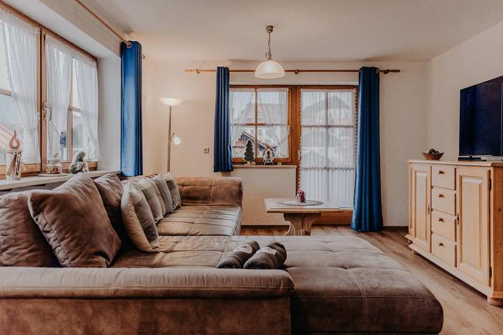 Ferienwohnung für 2 Personen, mit Balkon und Garten, mit Haustier in Bad Hindelang