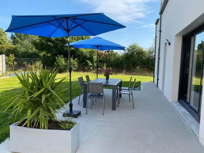 Location de vacances pour 4 personnes, avec jardin ainsi que vue et terrasse dans Plage de Beg Lann - 3