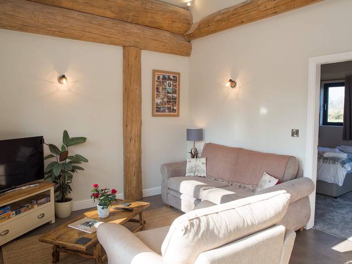 Blockhütte für 2 Personen, mit Garten und Whirlpool sowie Balkon in England - 3