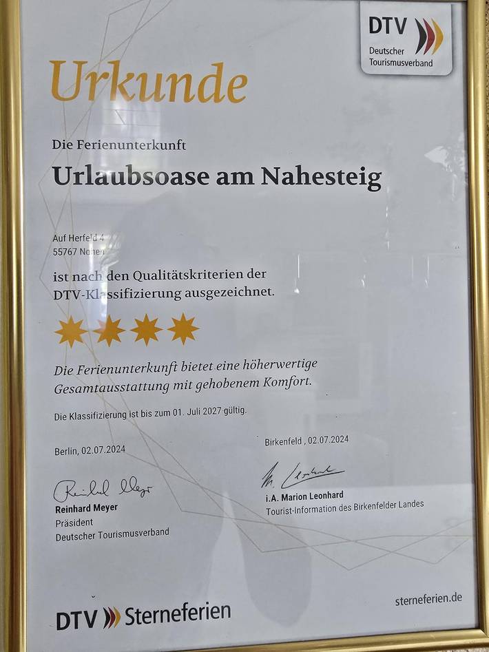 Ganze Ferienwohnung, Urlaubsoase in Nohen, Saar-Nahe-Bergland