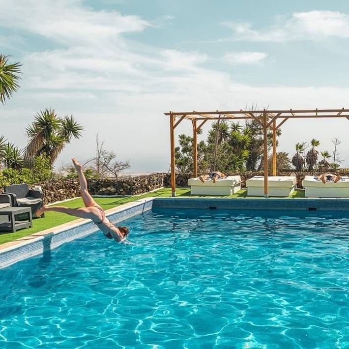 Chalet para 22 personas, con Vistas al mar y Balcón/Terraza además de Jacuzzi y Jardín en Tenerife Sur