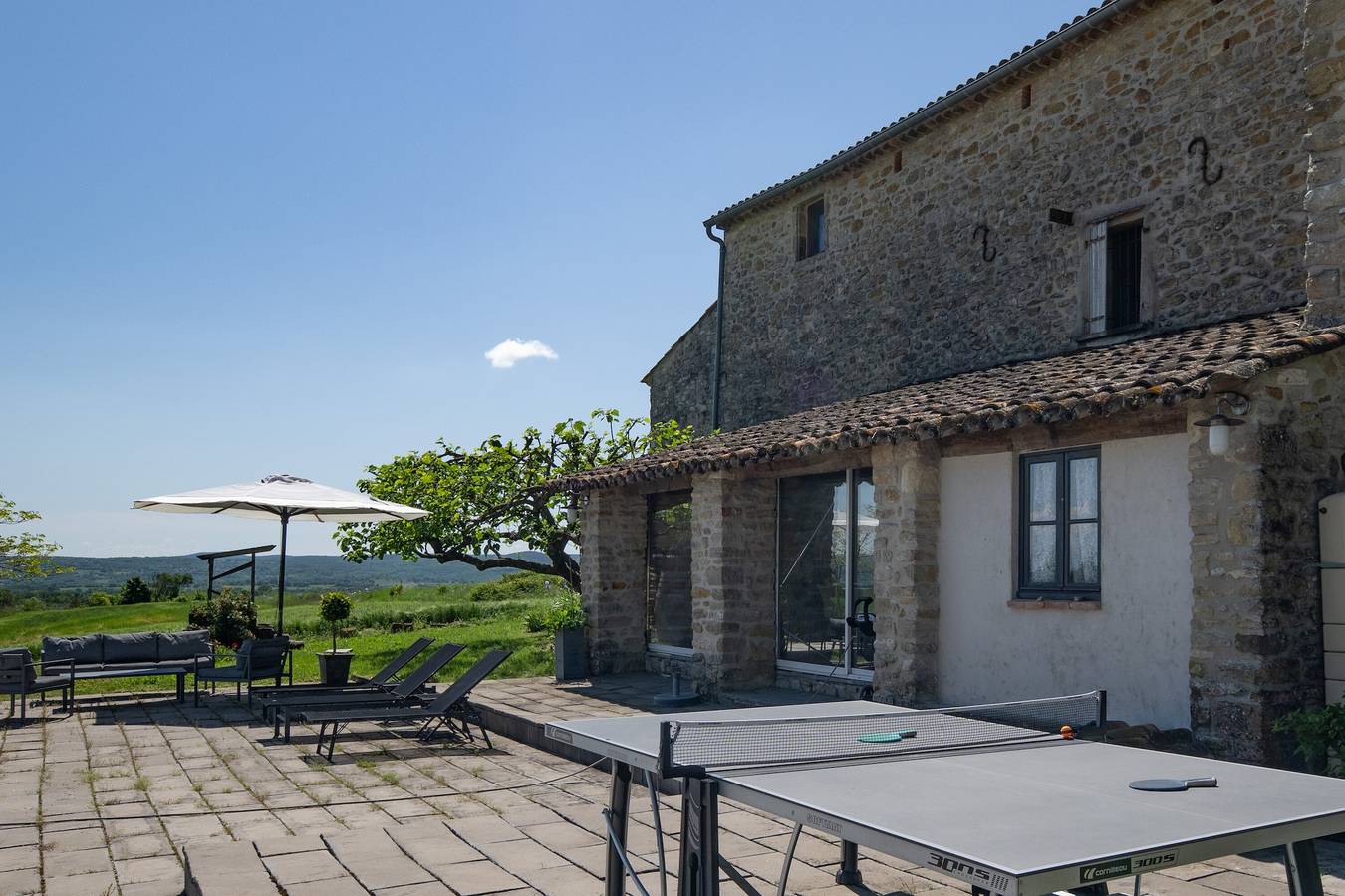 Ferienhaus 'Gîte L'olivier Au Mas Dujau' mit Gemeinschaftspool, privater Terrasse und Wlan in Saint-Sauveur-de-Cruzières, Ardèche