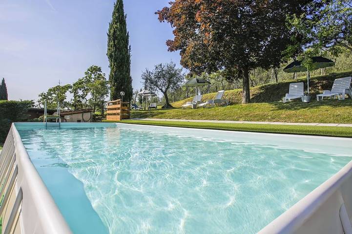 Villa für 3 Personen, mit Terrasse und Garten sowie Pool in Castelfranco di sopra