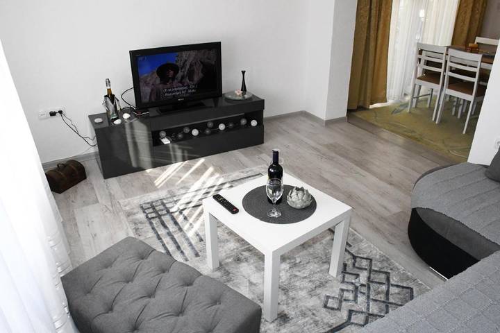 Appartement de vacances pour 3 personnes, avec jardin