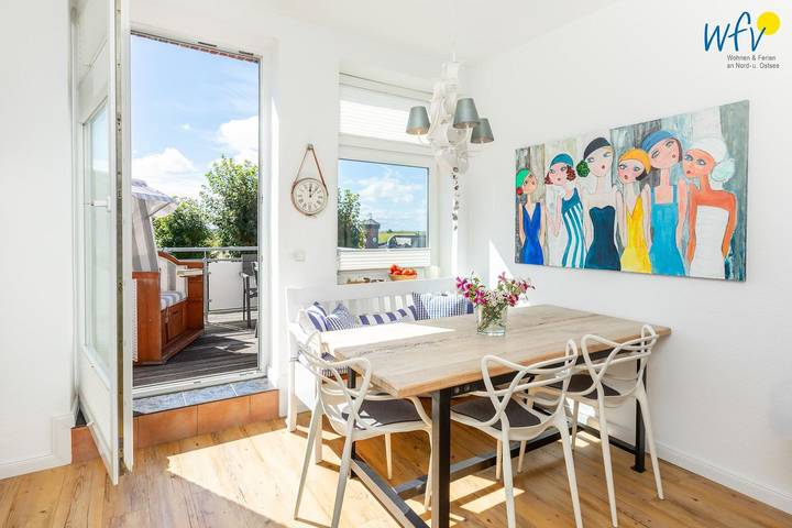 Apartamento entero, Luxuriöse Ferienwohnung Backboard auf Juist mit Meerblick und Balkon in Juist