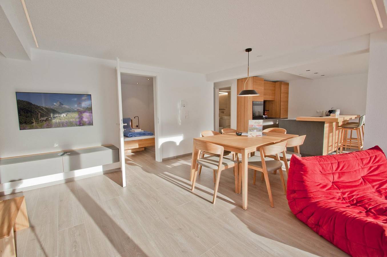 Ganze Wohnung, Ferienwohnung für 2 Personen mit Terrasse in Zermatt, Walliser Alpen