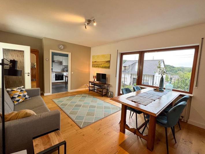 Ferienhaus für 4 Personen, mit Balkon und Terrasse sowie Garten