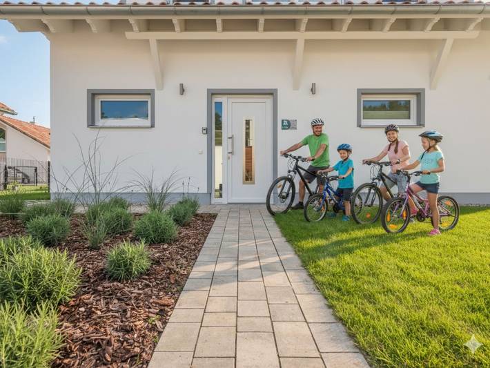 Ferienhaus für 5 Personen, mit Seeblick und Garten sowie Ausblick und Sauna - 1